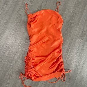 ZARA - new cowl neck slip orange